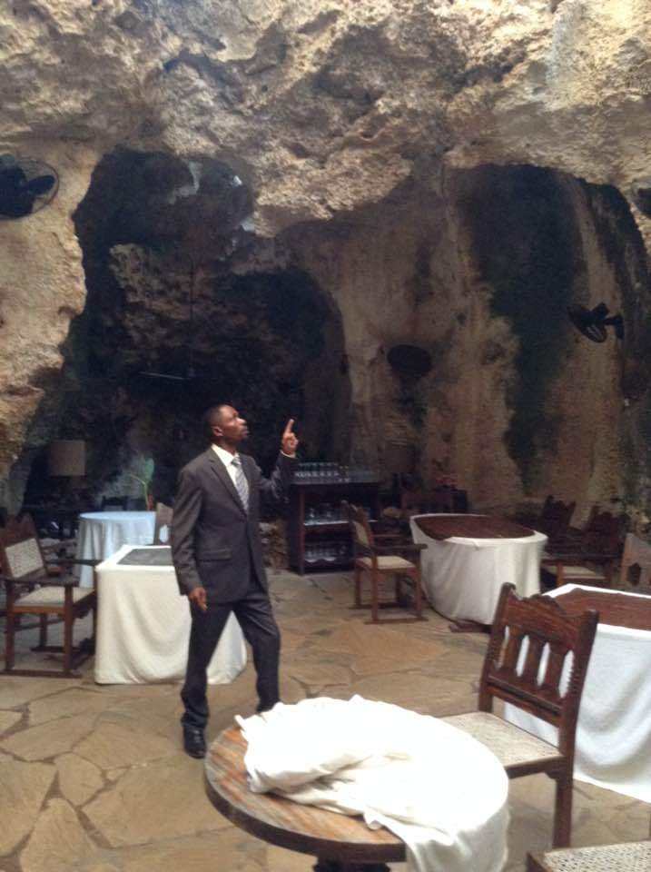 An evening at Ali Barbour's Cave restaurant, Diani