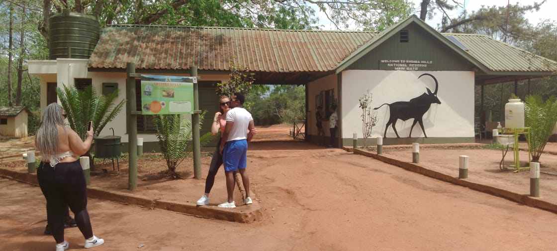 Guests at the Shimba Hills main gate